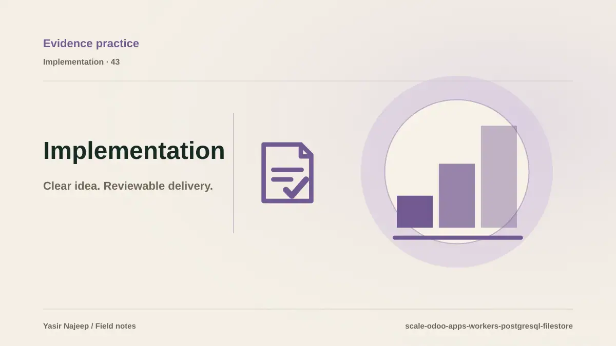 Not Every Odoo App Scales the Same: Workers, PostgreSQL, Files, and Jobs